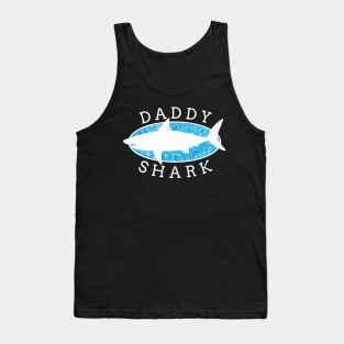 Daddy Shark - Blue Liquid Tank Top